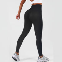 Women's High Waisted Tummy Control Full Length Yoga Leggings - image 2