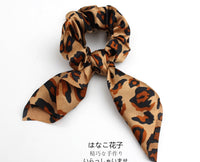 Leopard & Floral Scarf Scrunchies (4 Pack) - image 5