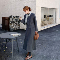 Women's French Style Wool Skirt Suit - image 1