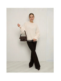 Loose Fit Pullover Knit Sweater - image 5