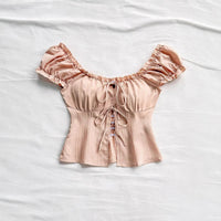 Square Neck Slim Fit Short Sleeve Top - image 1