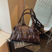 Rivet Belt Buckle Shoulder Bag - image 8