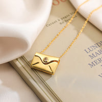Artisan Gold Pendant Necklace - image 2