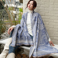 Female Versatile Fashion Thickened Warm Cashmere Scarf - image 10