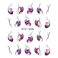 Butterfly Flower Water Transfer Nail Decals - image 7