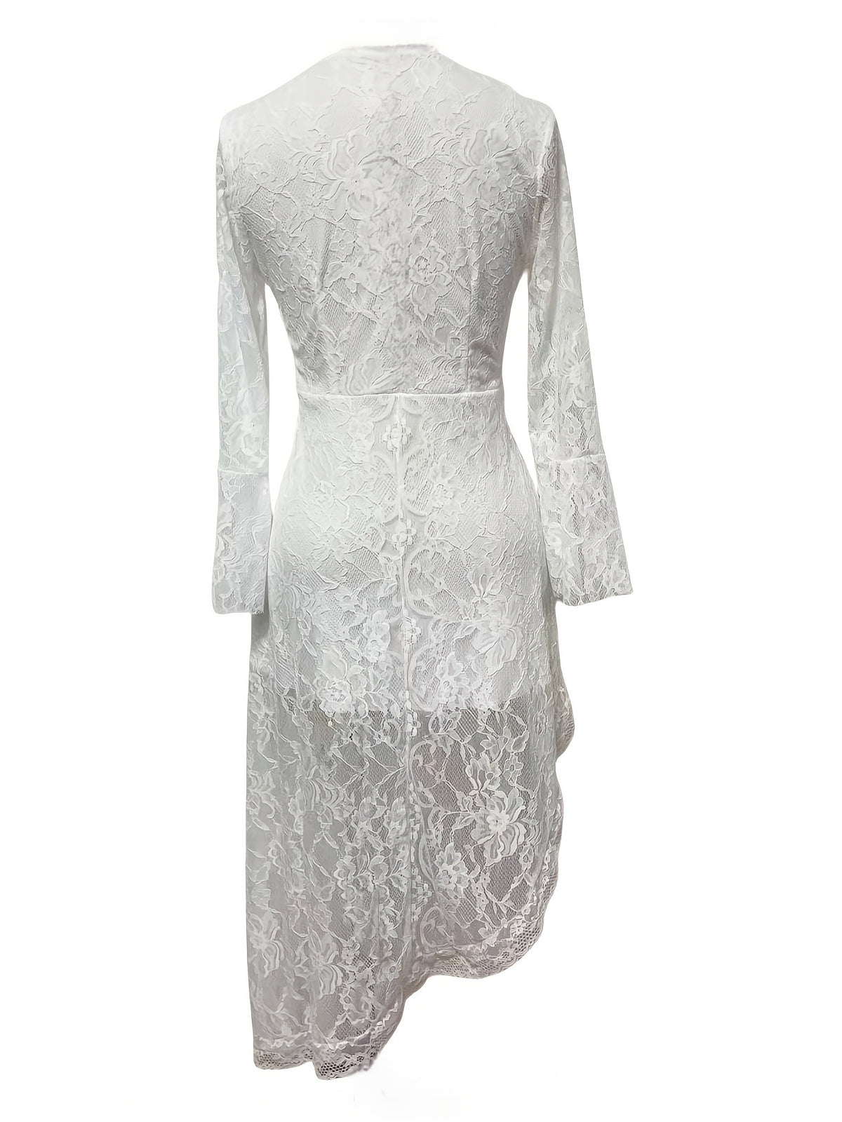 Women's Vintage Western-style Lace Dress With Irregular Lace Pattern For Music Festivals - image 5
