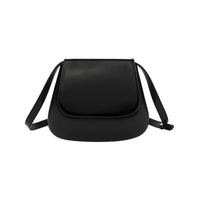 Vegan Leather Saddle Crossbody Bag - image 9