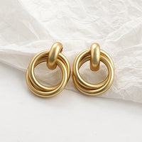 Gold Statement Earrings - image 4