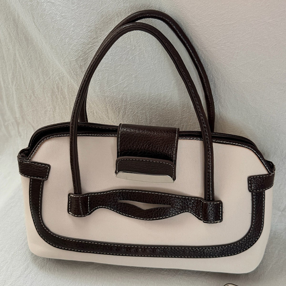 Vintage Multi-Way Shoulder Handbag - image 4