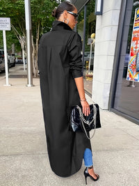 Long-sleeved Casual Shirts And Dresses With Multiple Wear Methods - image 9