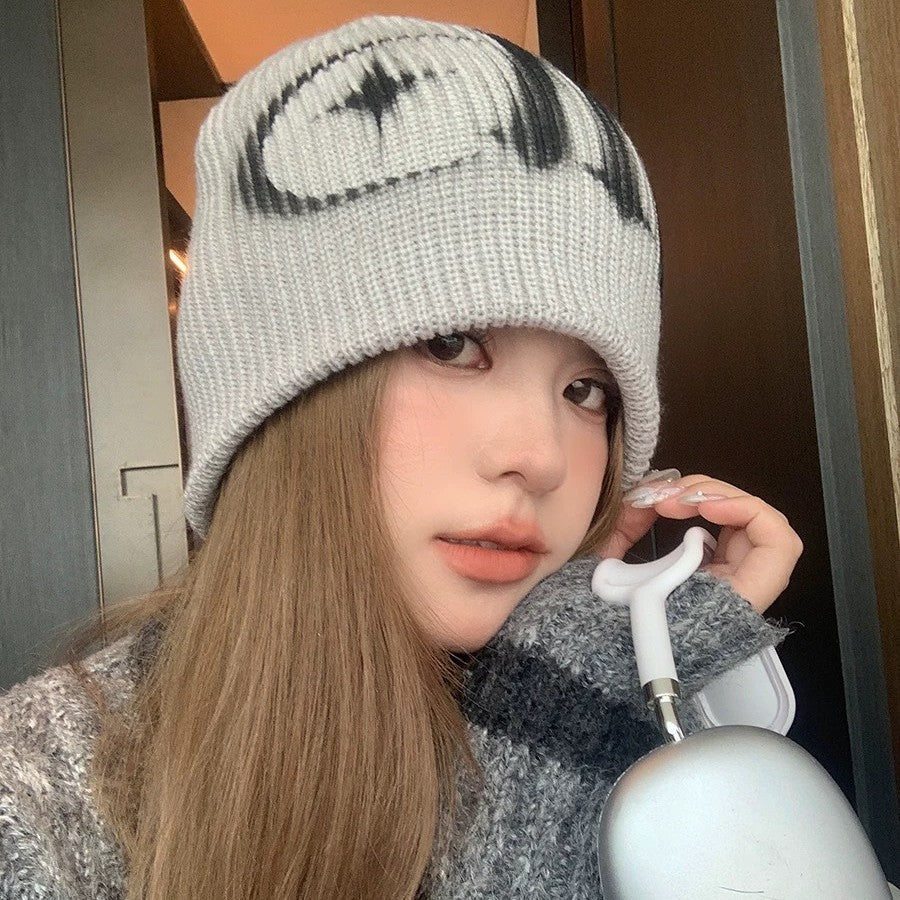 Women's Letter Print Slouchy Beanie Hat - image 7