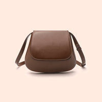 Vegan Leather Saddle Crossbody Bag - image 5