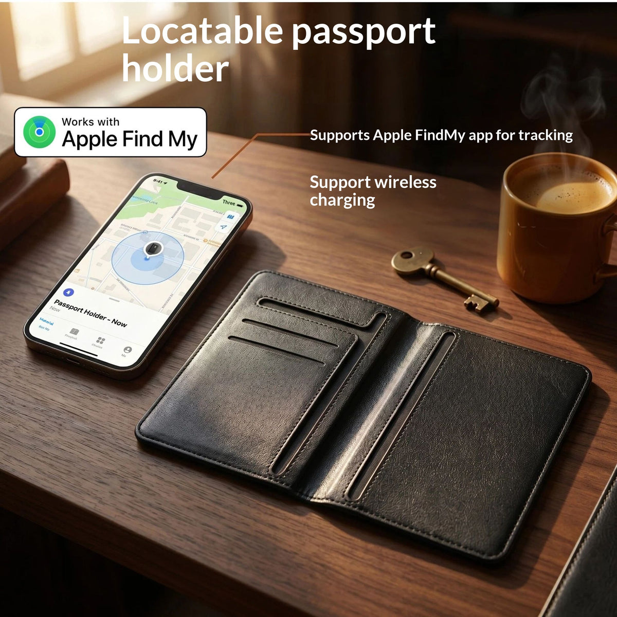 Multi-Card Passport Holder with Tracker Pocket - image 4