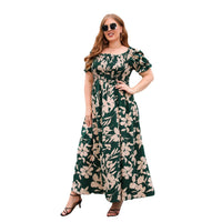 Plus Size Bohemian Print Midi Dress - image 5