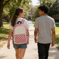 Plaid Backpack-Red - image 7