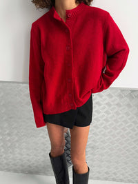 Round Neck Knit Cardigan Jacket - image 4
