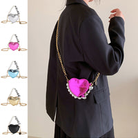 Mini Pearl Heart Chain Bag - image 1