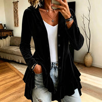 Women's Hooded Button Front Cardigan - image 10