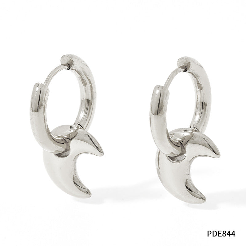 Star, Moon & Heart Huggie Earrings - image 4