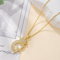 Crown Initial Pendant Necklace - image 11