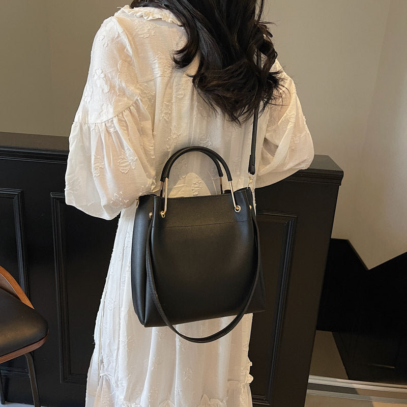 Minimal Bucket Crossbody Bag