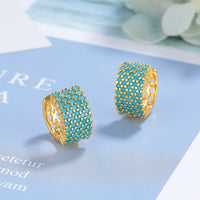 Gold Zircon Color Earrings - image 7