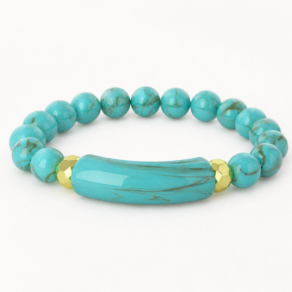 Green Chip Bead Bracelet - Classic - image 7