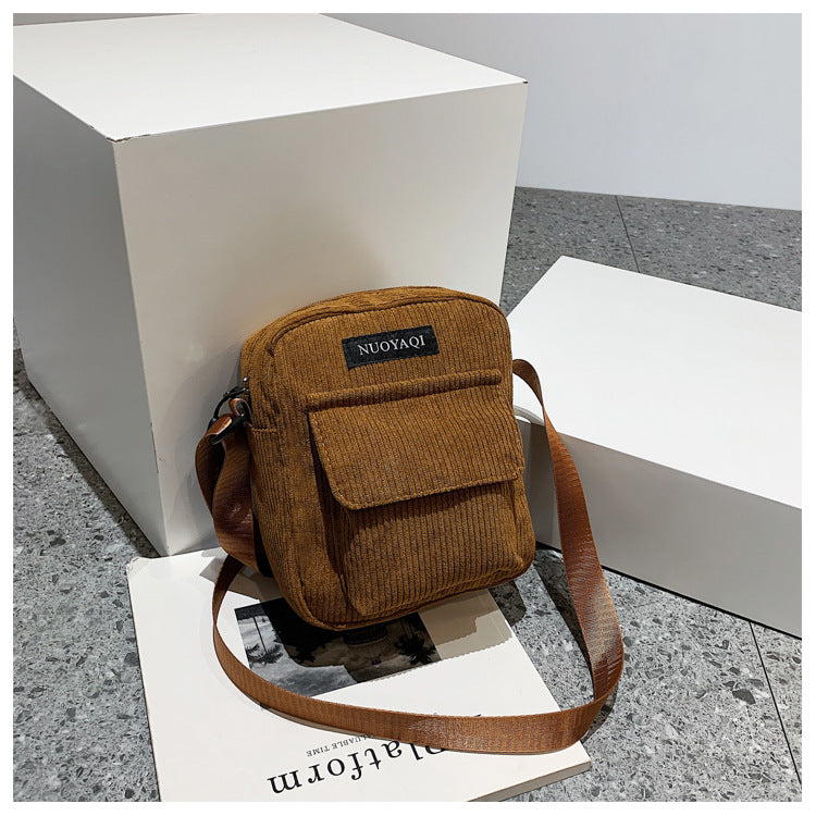 Corduroy Canvas Crossbody Bag - image 7