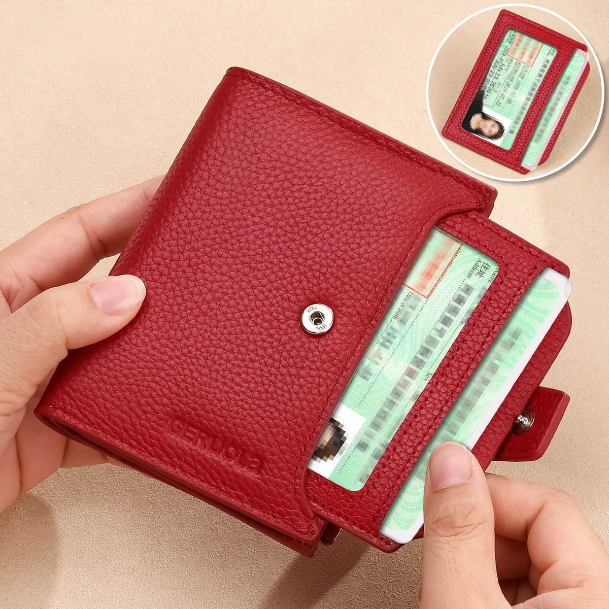 Bifold Zip Coin Purse Wallet - image 2