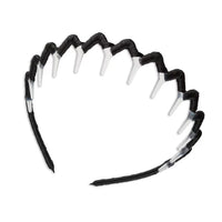 Fabric Covered Zig Zag Headband - Black - image 5