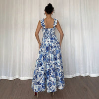 Women's Ruffle Trim Casual Maxi Dress - image 3