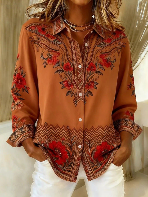 Women's Long Sleeve Button-Down Shirt - image 9