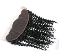 Human Hair Deep Wave 4x13 Lace Frontal - image 5