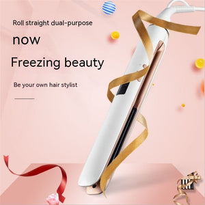 Dual-Use Curling & Straightening Iron