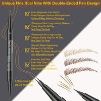Microblading Eyebrow Pencil ,2-in-1 Dual-Ended Eyebrow Pen With 2-Fork-Tip ,Waterproof Eyebrow Pen - image 6