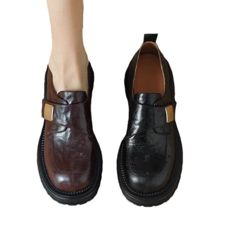 Women's Chunky Sole Hook-and-Loop Loafers - image 5