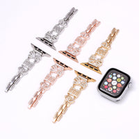Bow Rhinestone Metal Band Compatible with Apple Watch - image 2