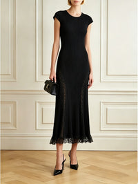 Lace Patchwork Slim Fit Bodycon Dress - image 3