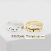 Custom Engraved Name Couple Rings - image 2