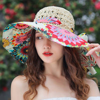 Green Straw Beach Sun Hat - image 2