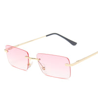 Rimless Square Sunglasses - image 3