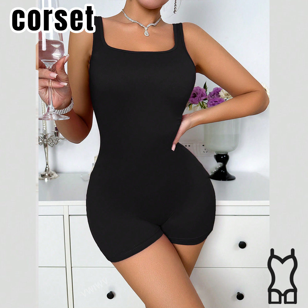 Women's Wide Strap Shaping Bodysuit with Push-Up Bust - image 3