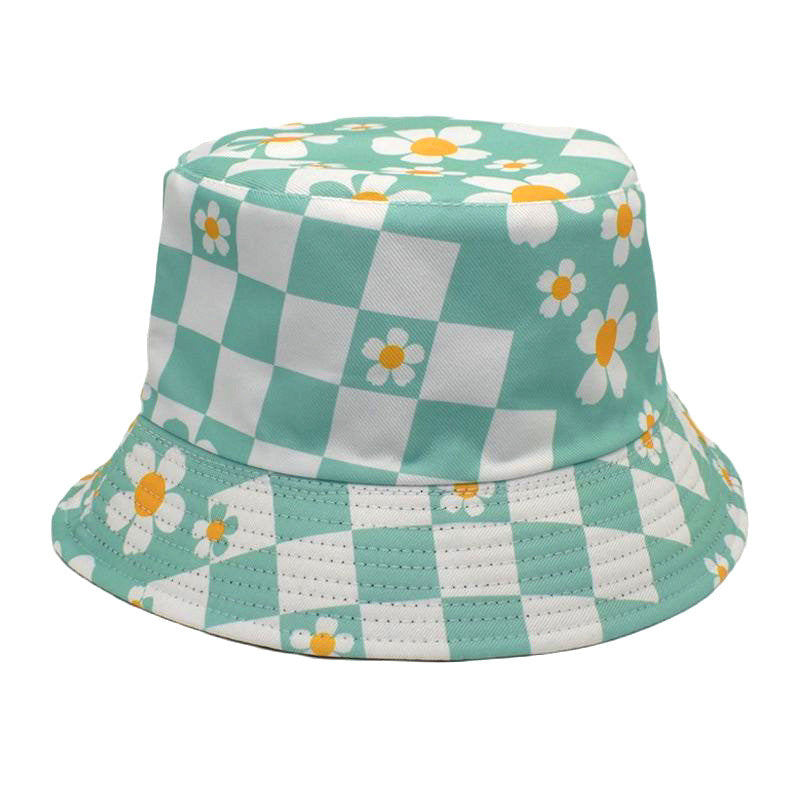 Korean Style Chessboard Plaid Spring And Summer New Bucket Hat Sun-proof - image 6