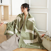 Female Versatile Fashion Thickened Warm Cashmere Scarf - image 7