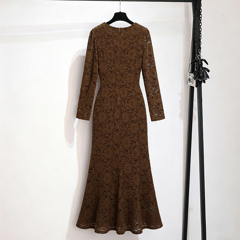 French Style Retro Lace Dress - image 4