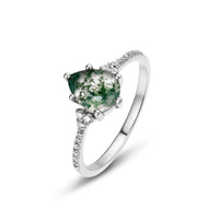 Natural Moss Agate Ring - image 10