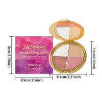 zephoco Highlighter Eyeshadow and Blush Palette, 8.8 g - image 6