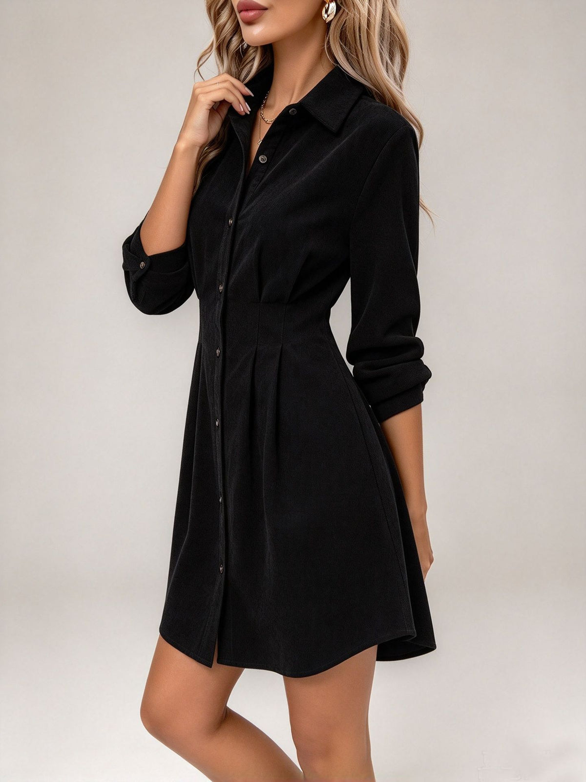 Women's Elegant Long Sleeve Dress - image 9