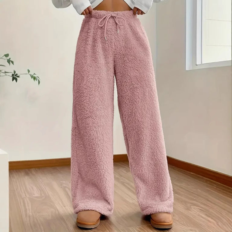 Women's Loose Fleece Casual Pants - image 3