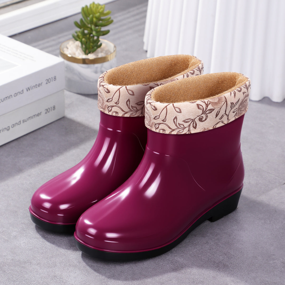 Women's Low Cut Waterproof Rain Boots - image 10